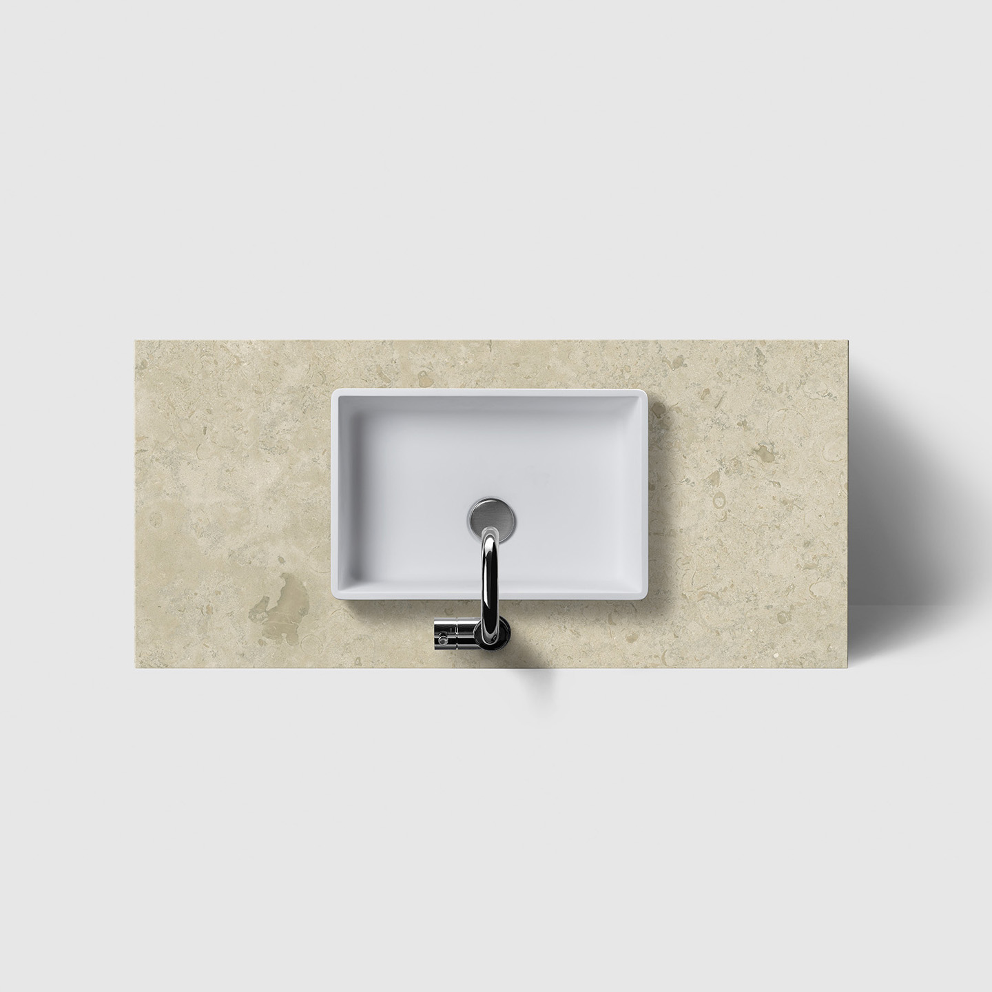 Tvättställsskåp Haven H2/60 med Stenskiva och Handfat